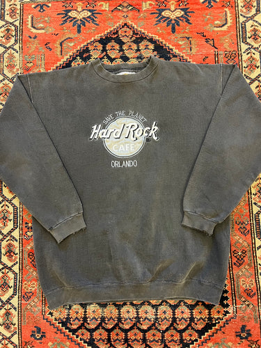 VINTAGE HARDROCK CAFE CREWNECK - LARGE