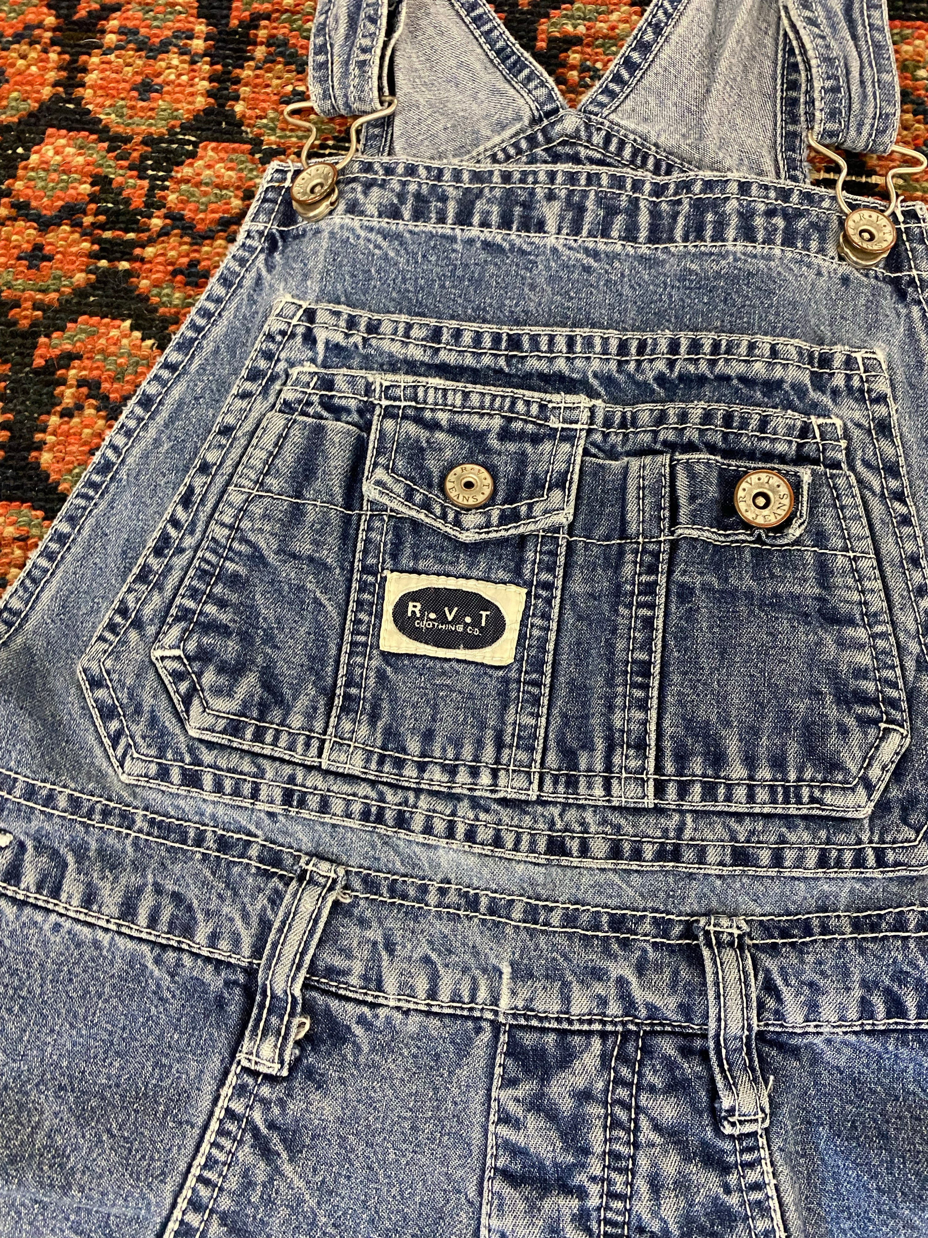 90s Denim Short - Overalls - S