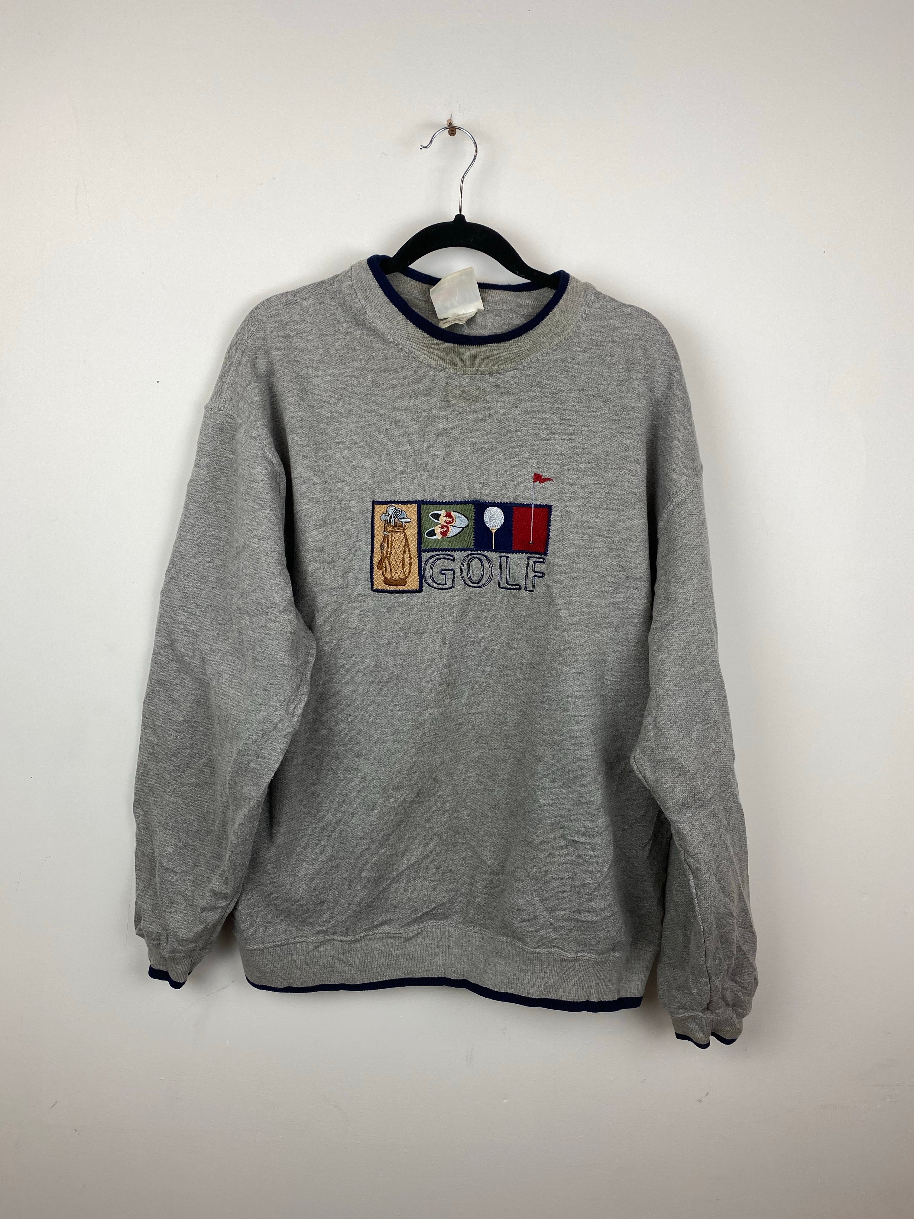 Vintage embroidered Golf crewneck