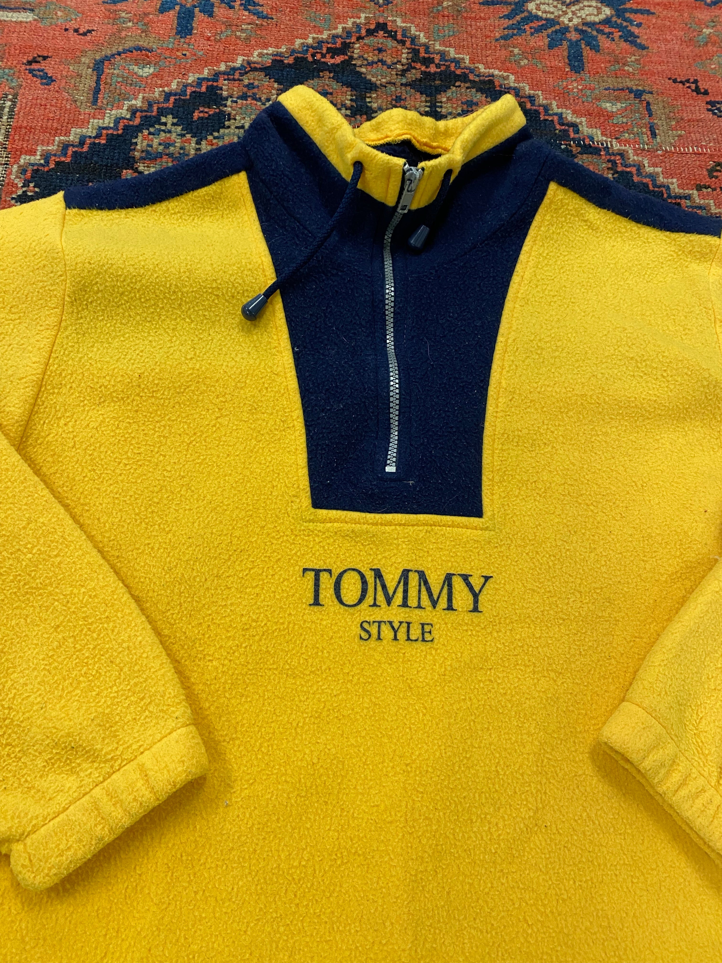 Vintage Tommy Sports Quarter Zip Fleece - L