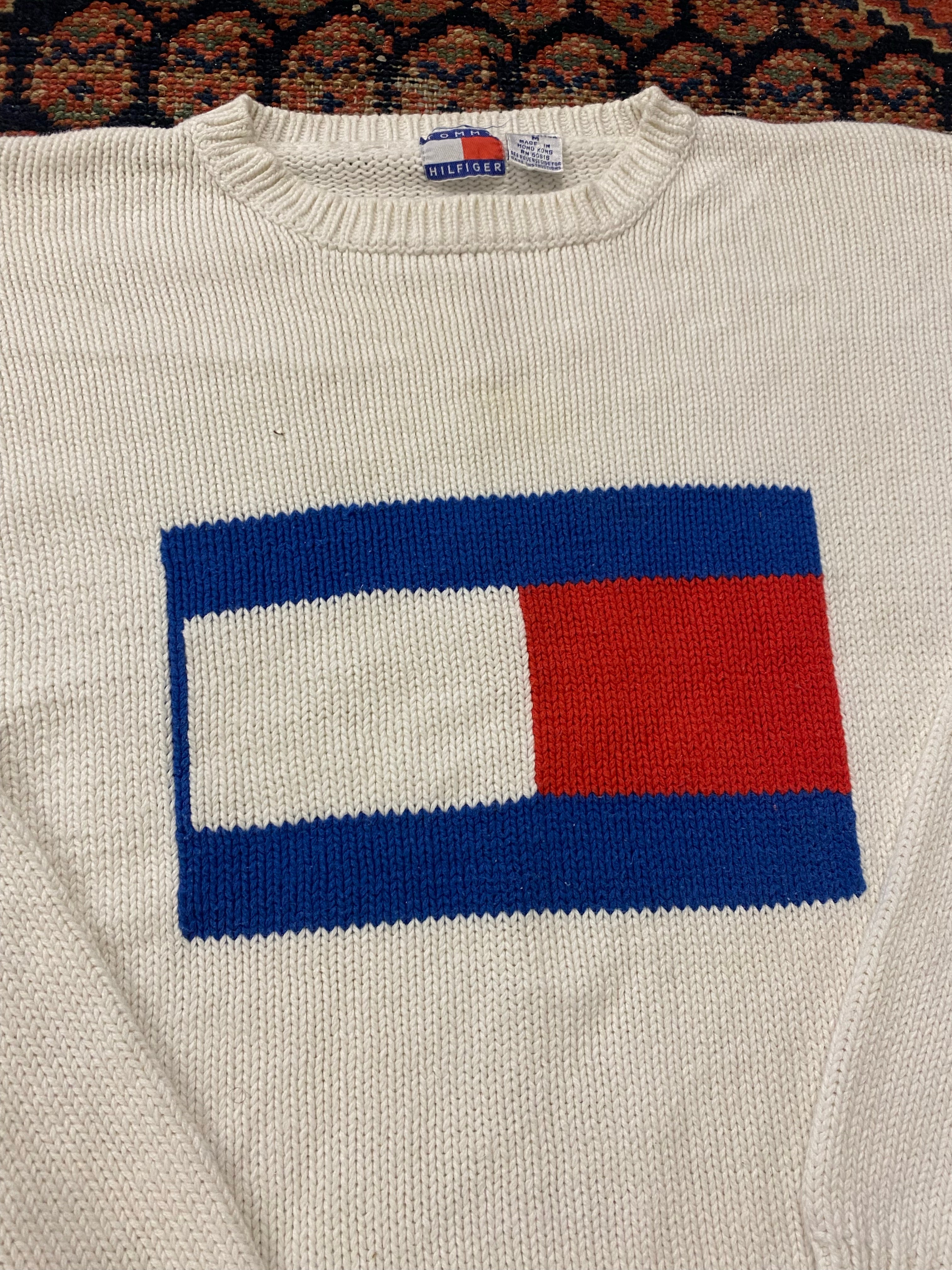 90s Tommy Knit Sweater - M