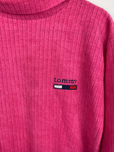 Load image into Gallery viewer, Pink fleece Tommy turtleneck