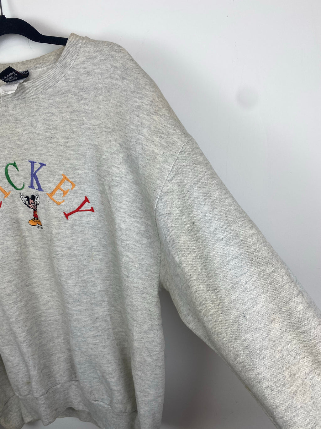 Vintage Embroidered Mickey Mouse crewneck