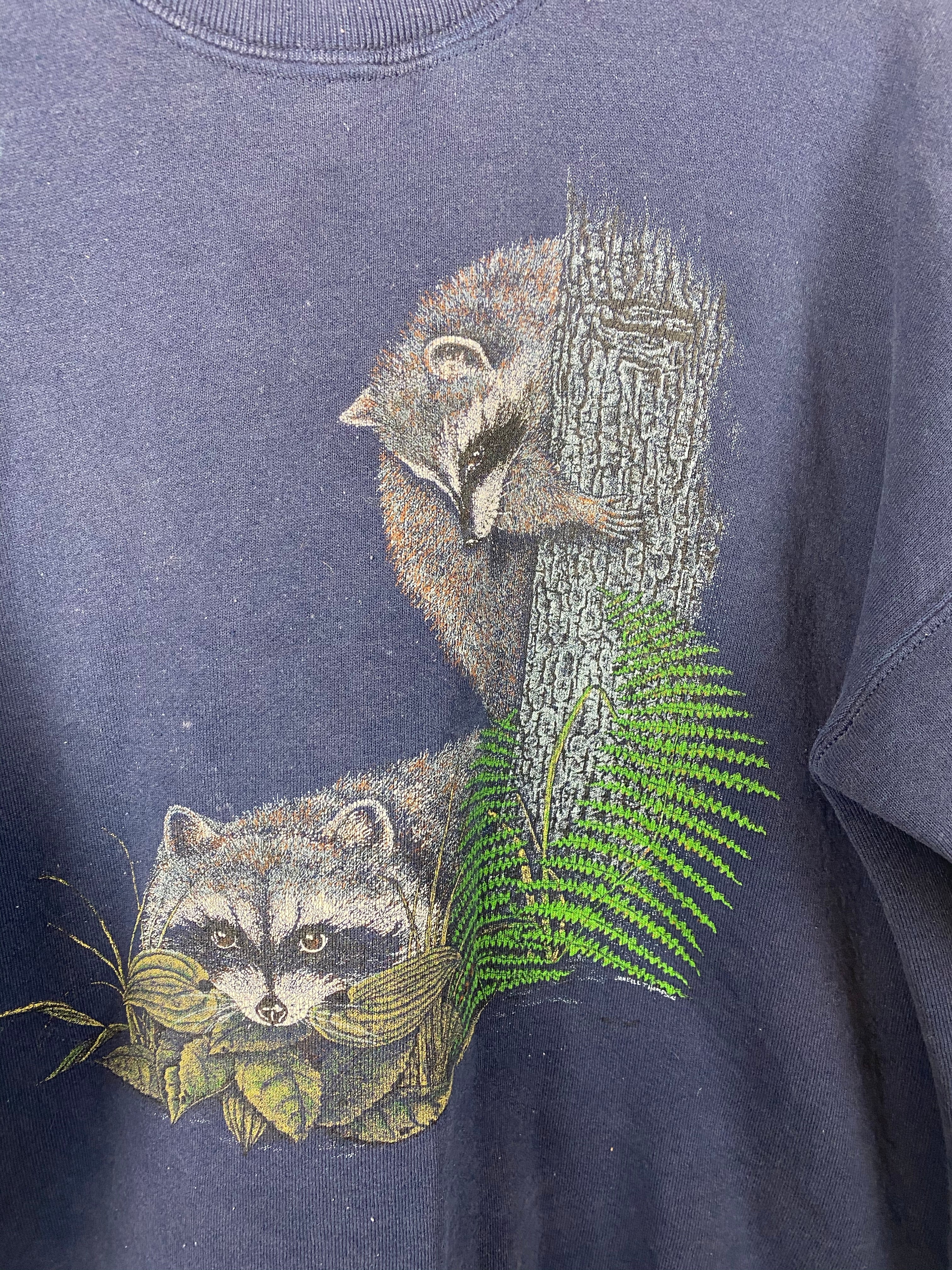 Vintage raccoon crewneck