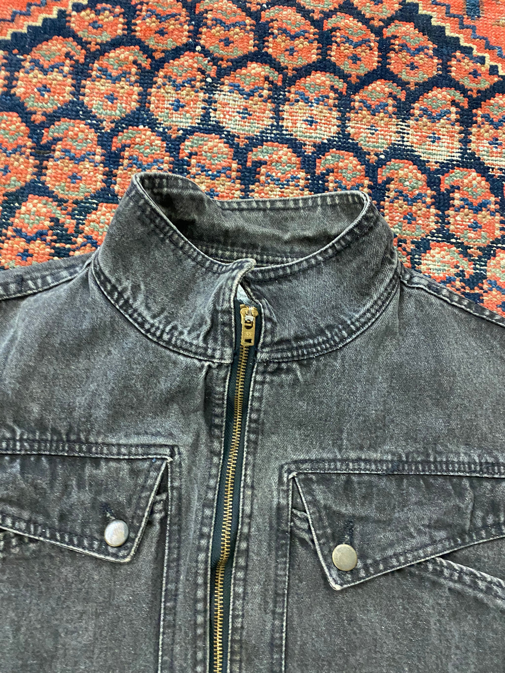 Vintage Full-Zip Cropped Jacket - WMNS/M