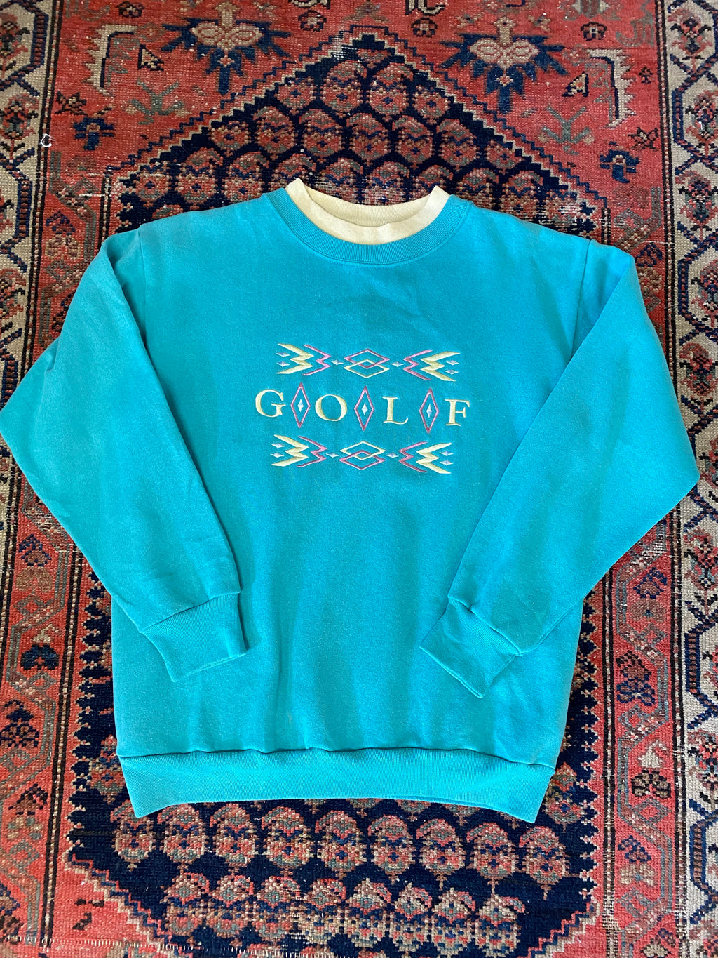 Vintage Embroidered Golf Crewneck - S