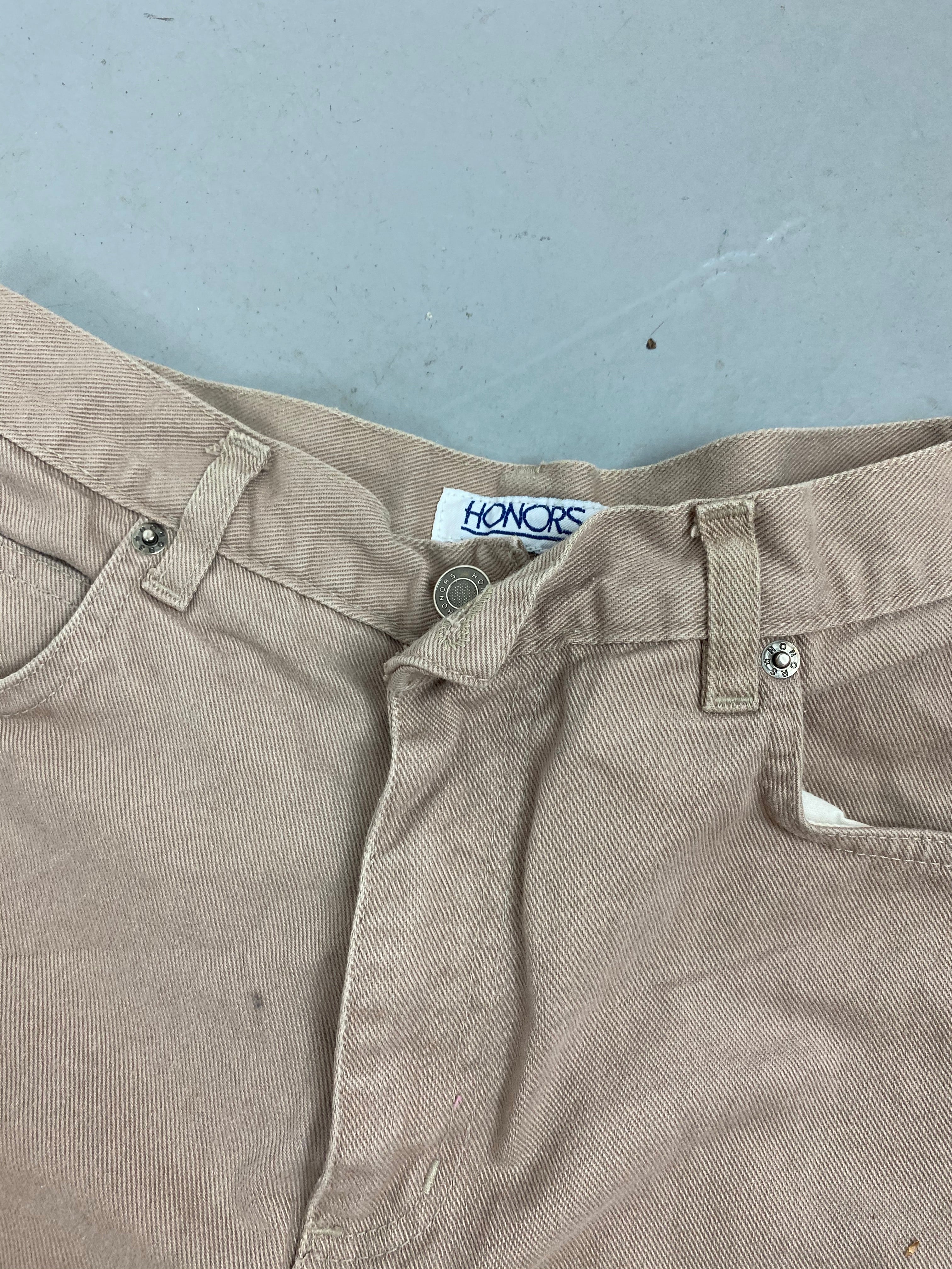 Vintage light brown high waisted shorts