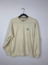 Load image into Gallery viewer, Creme embroidered Mickey crewneck