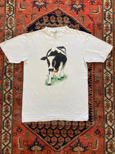 Vintage front and back cow t shirt - small/medium