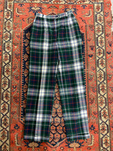 Load image into Gallery viewer, 90s Plaid High Waisted Pants - 26in