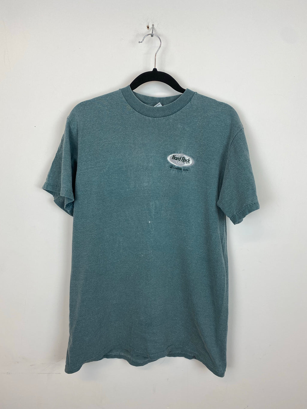 90s Stone Wash Embroidered HardRock Cafe T Shirt - S