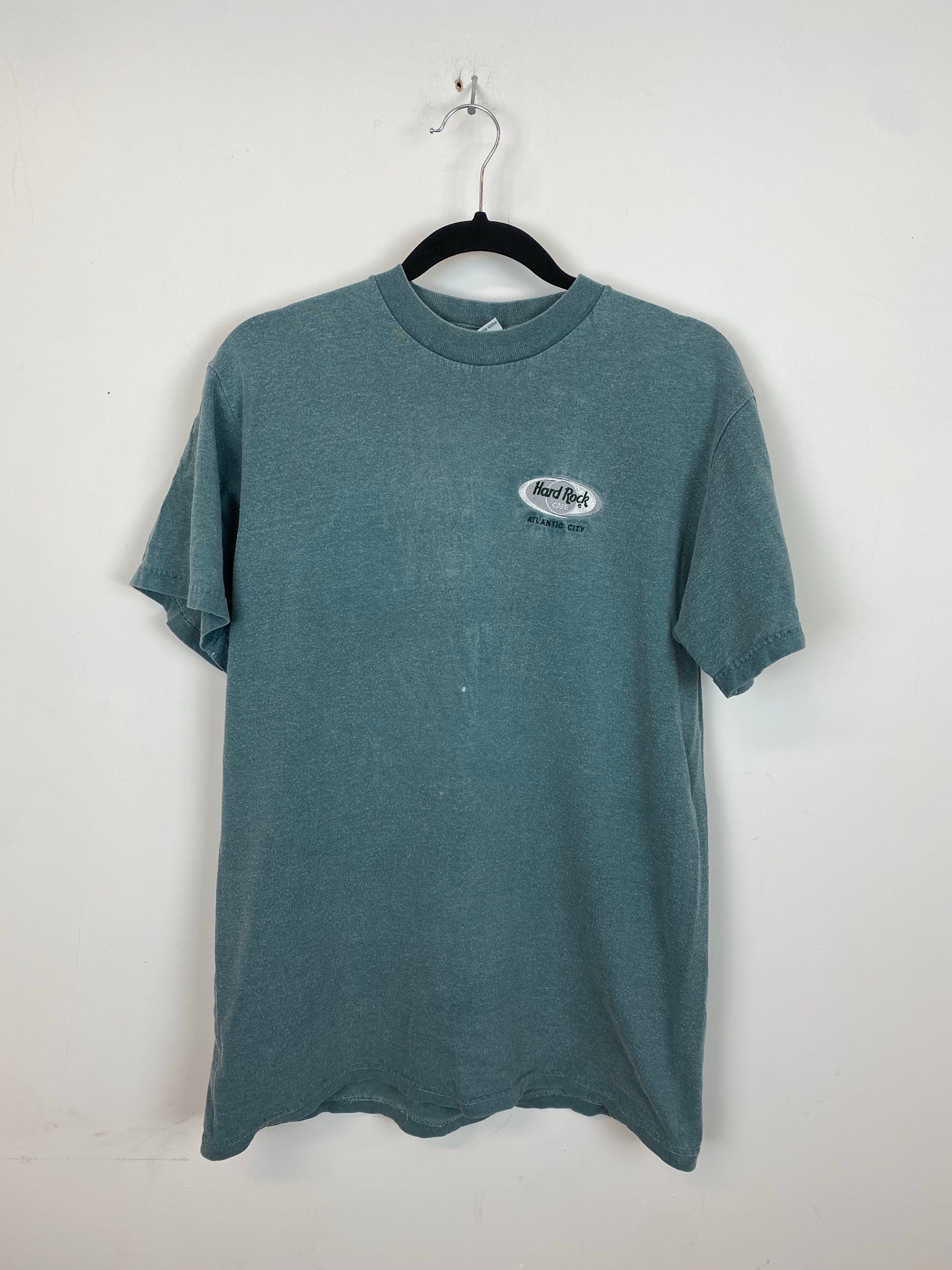 90s Stone Wash Embroidered HardRock Cafe T Shirt - S