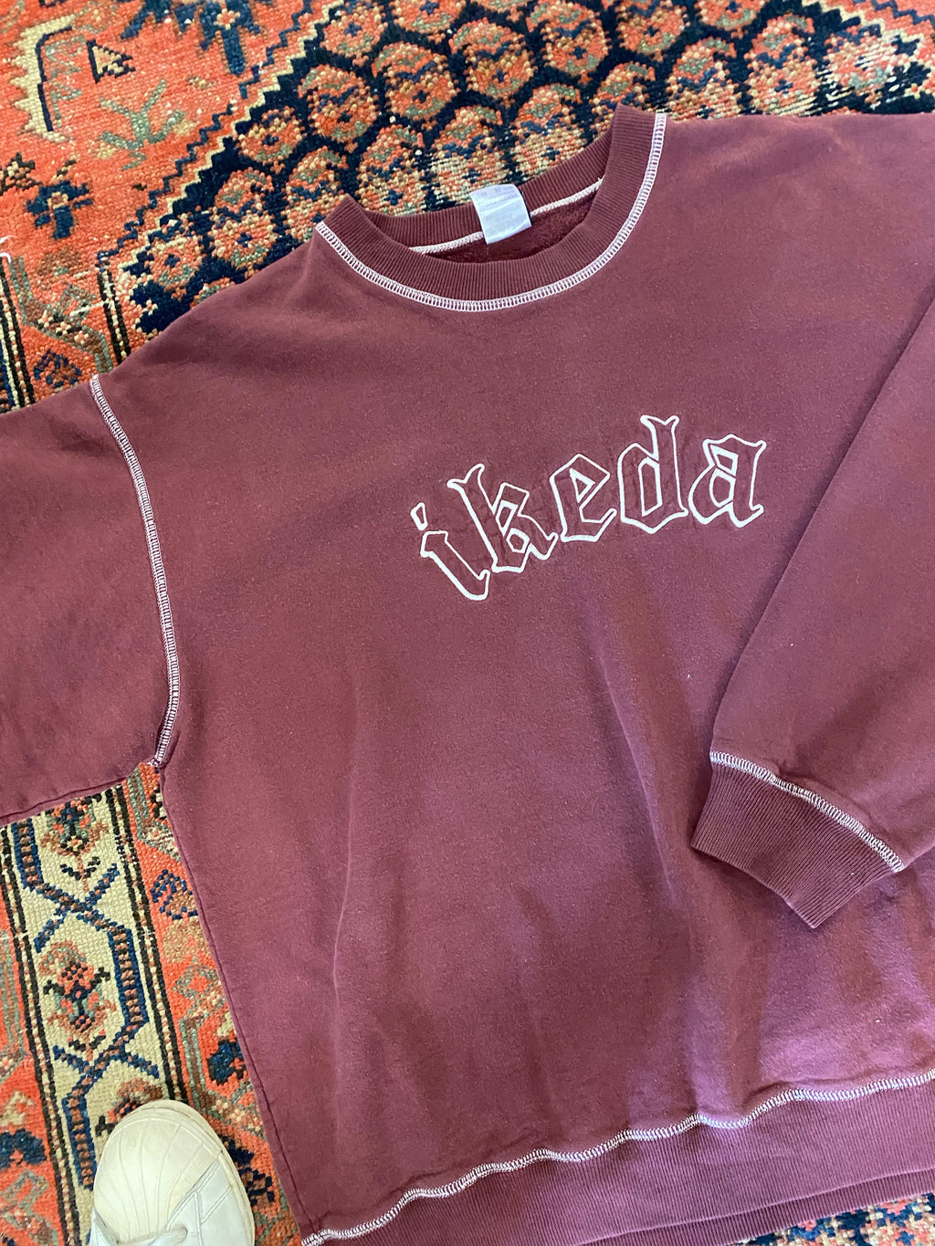 Vintage Contrast Stitch Ikeda Crewneck - M/L