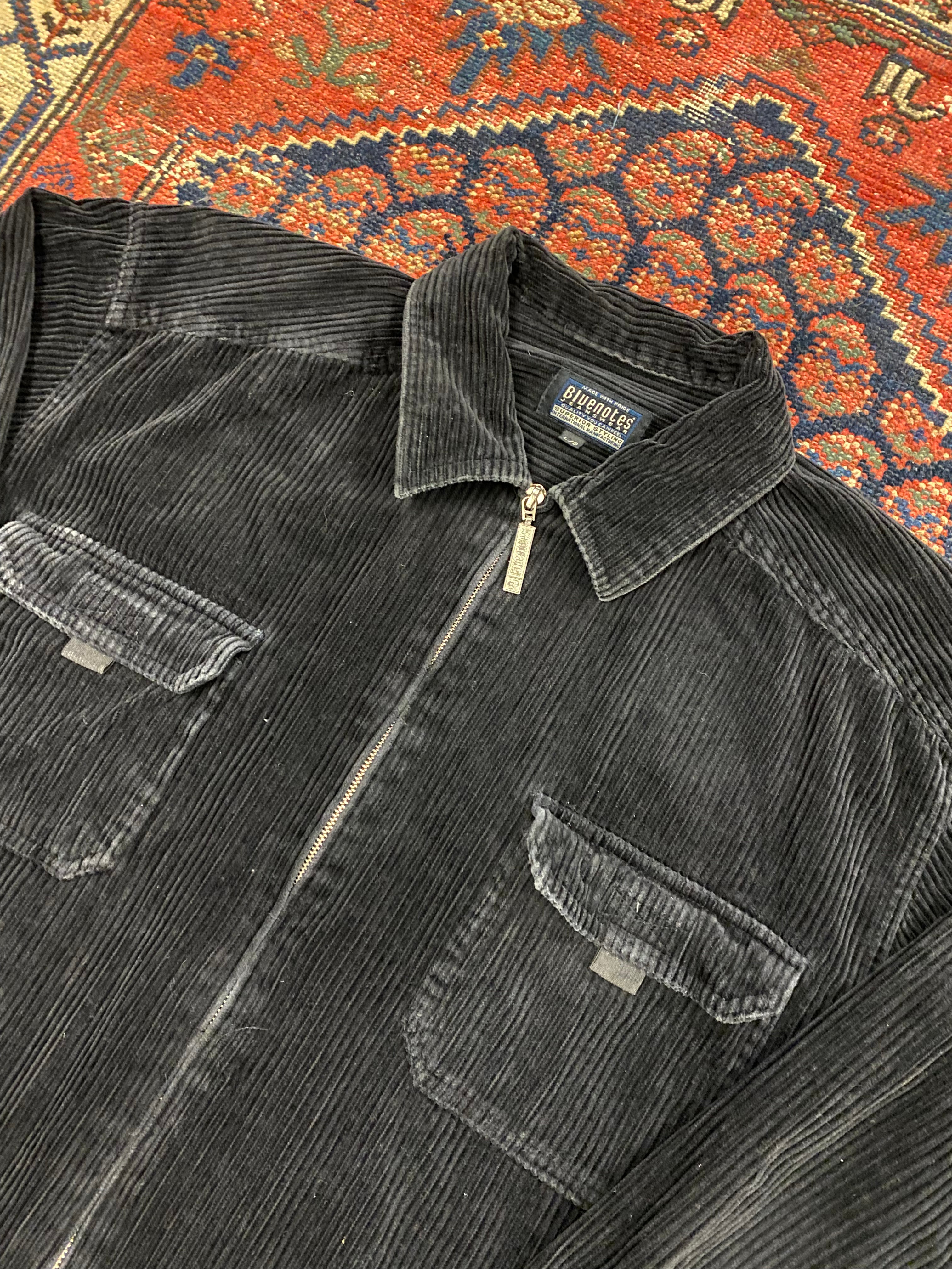 Vintage Corduroy Full Zip Shirt - L