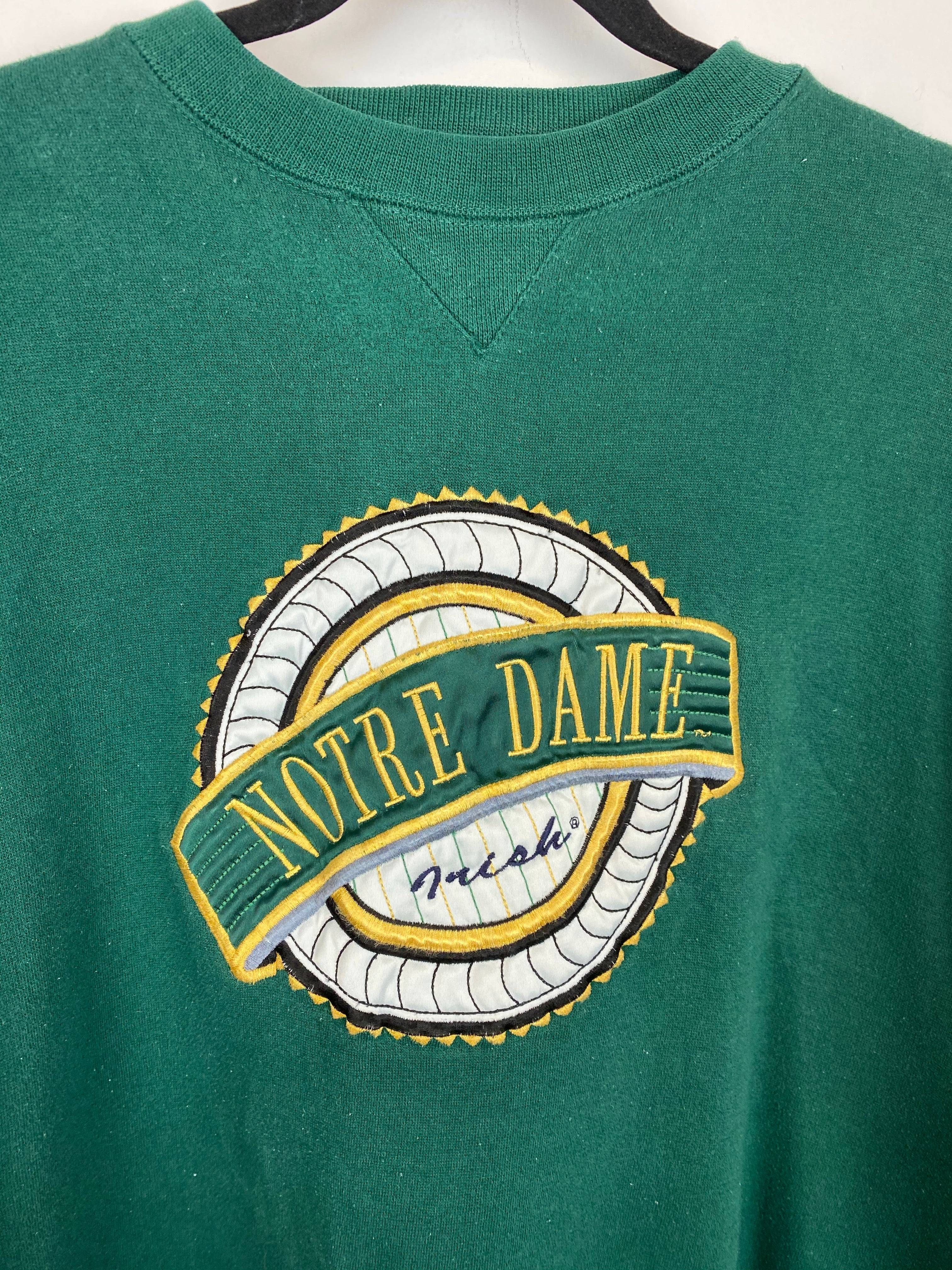 Vintage embroidered Notre Dame crewneck - L/XL