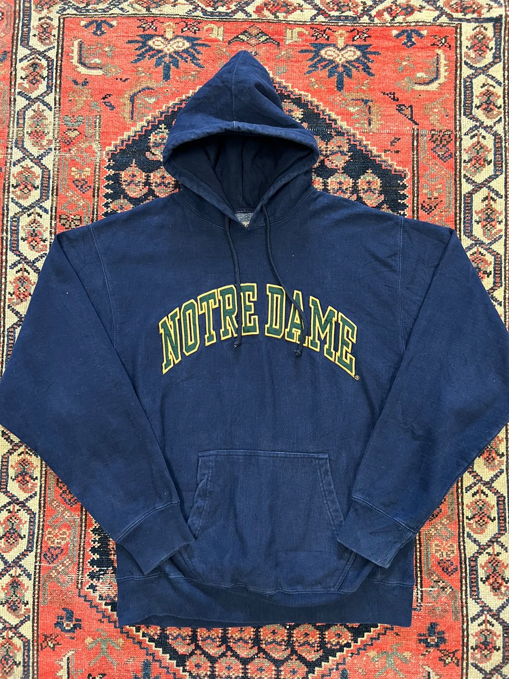VINTAGE NOTRE DAME HOODIE - LARGE