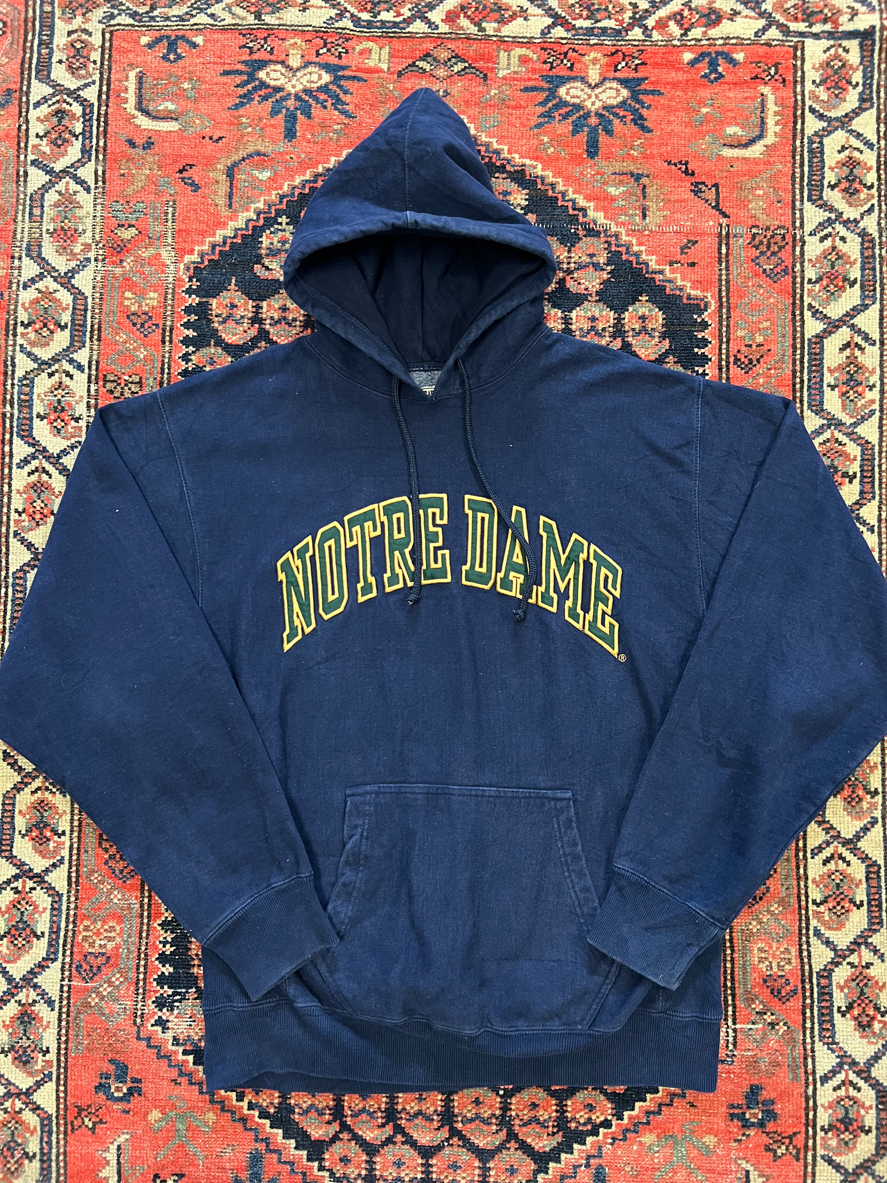 VINTAGE NOTRE DAME HOODIE - LARGE