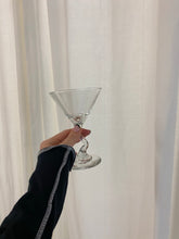 Load image into Gallery viewer, Set of three vintage martini glasses