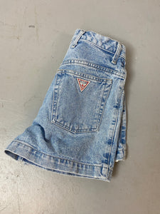 90s High Waisted Guess Denim Shorts - 25in