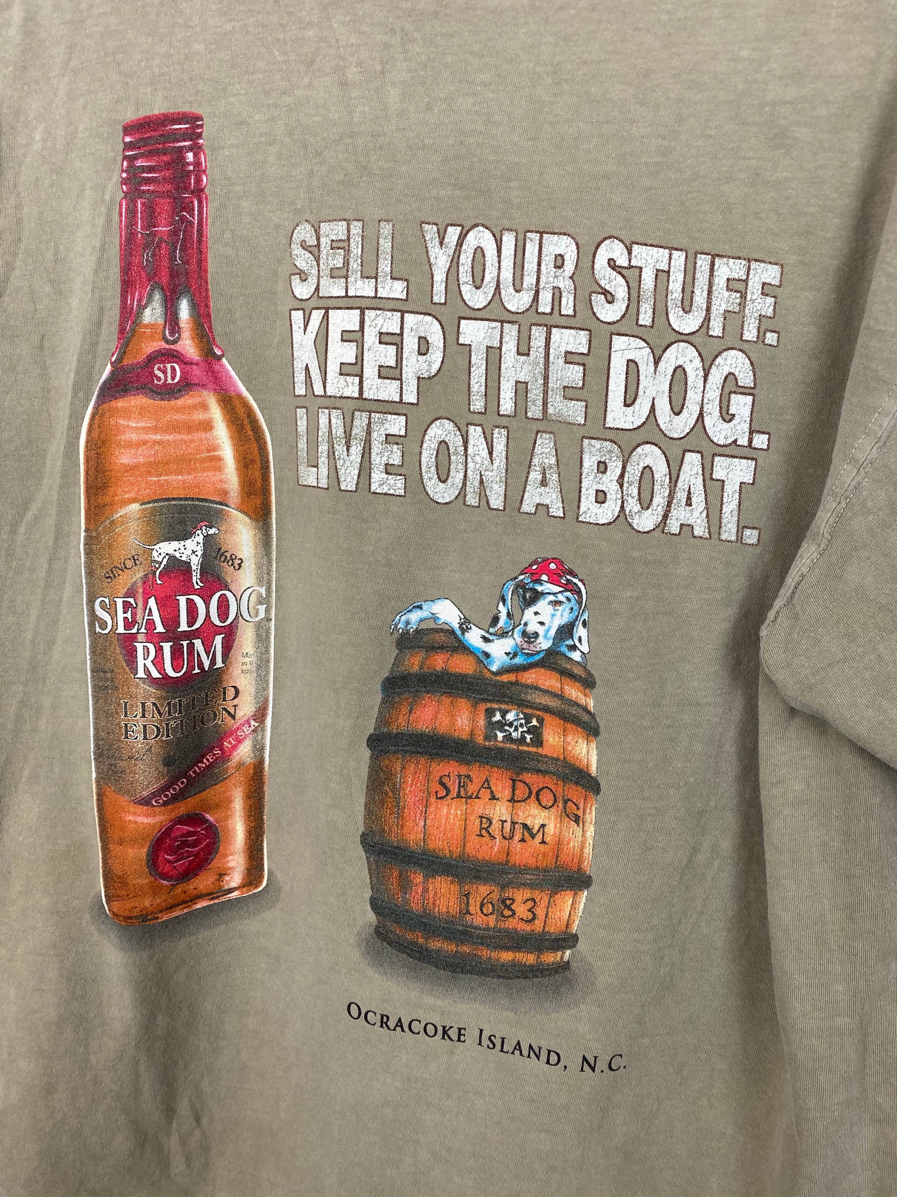 90s sea dog t shirt - L
