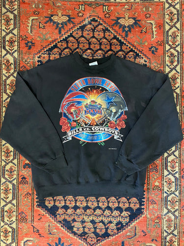 1993 Cowboys vs Bills Crewneck - L