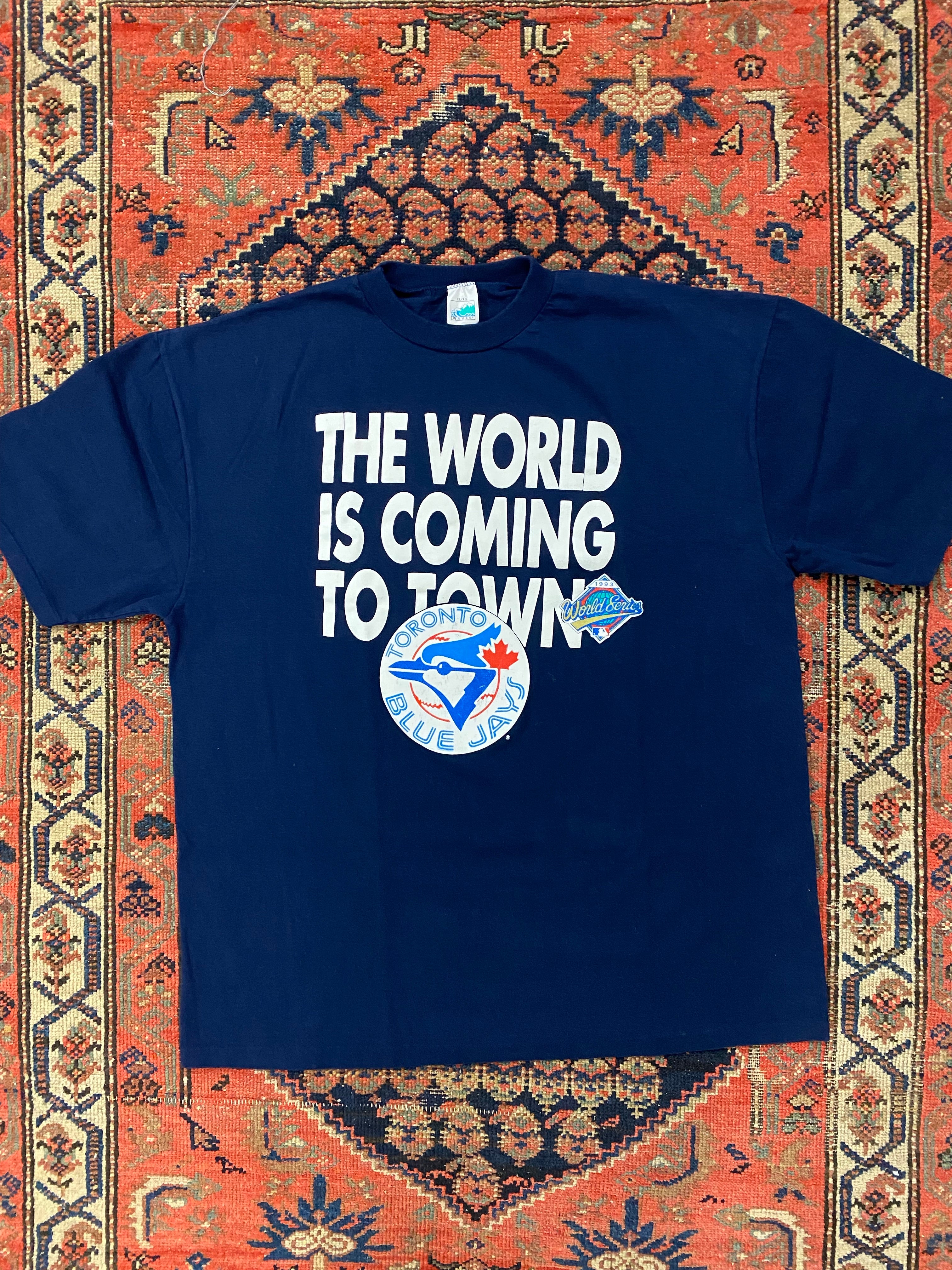 90s Front And Back Blue Jays T Shirt - XL