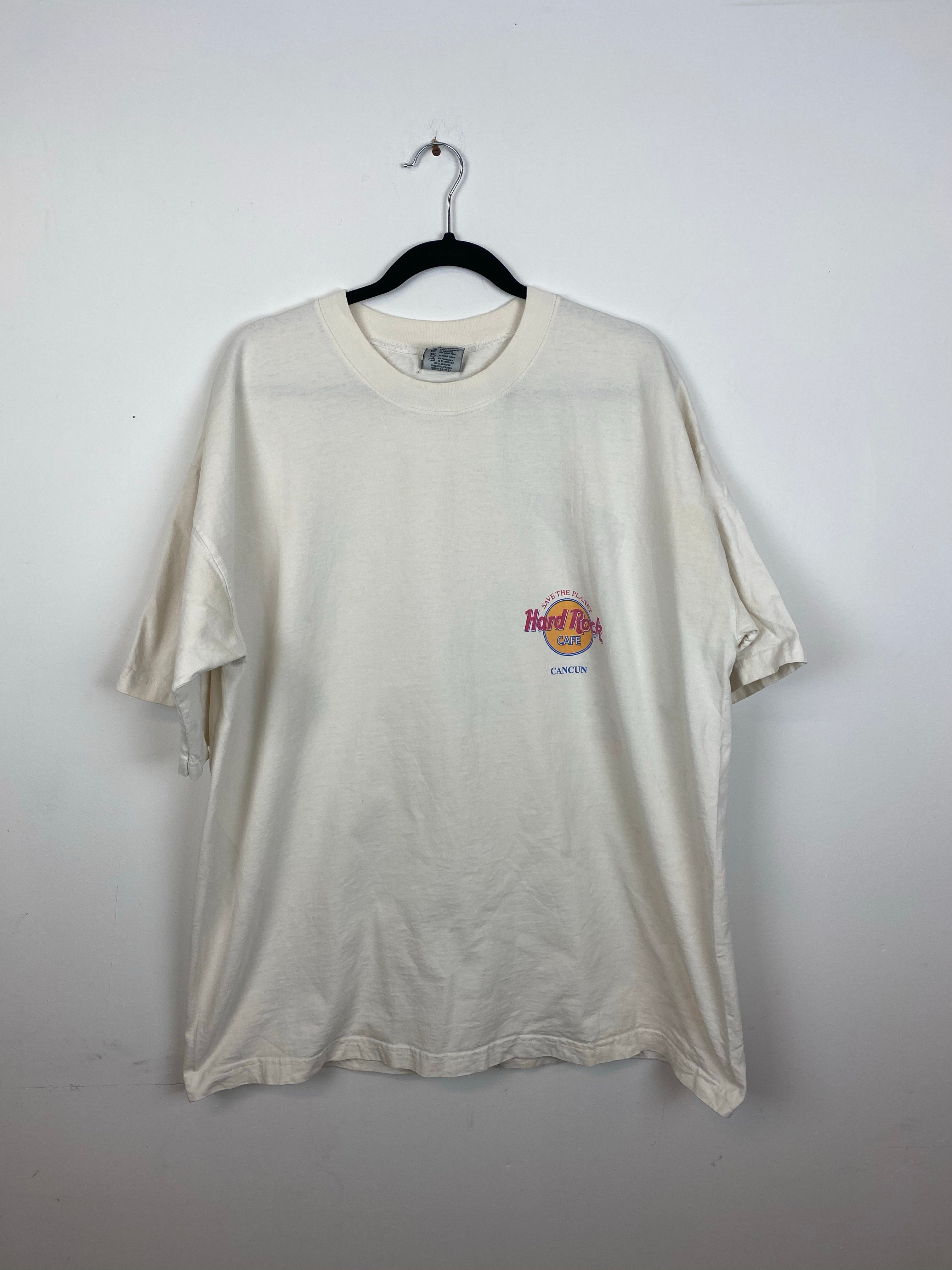 Front and back HardRock Cancun t shirt