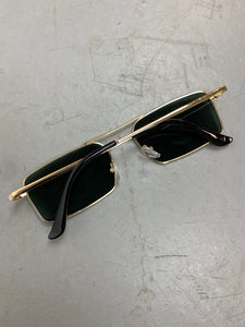 Gold metal framed glasses