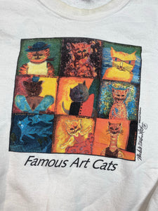 Famous art cats crewneck