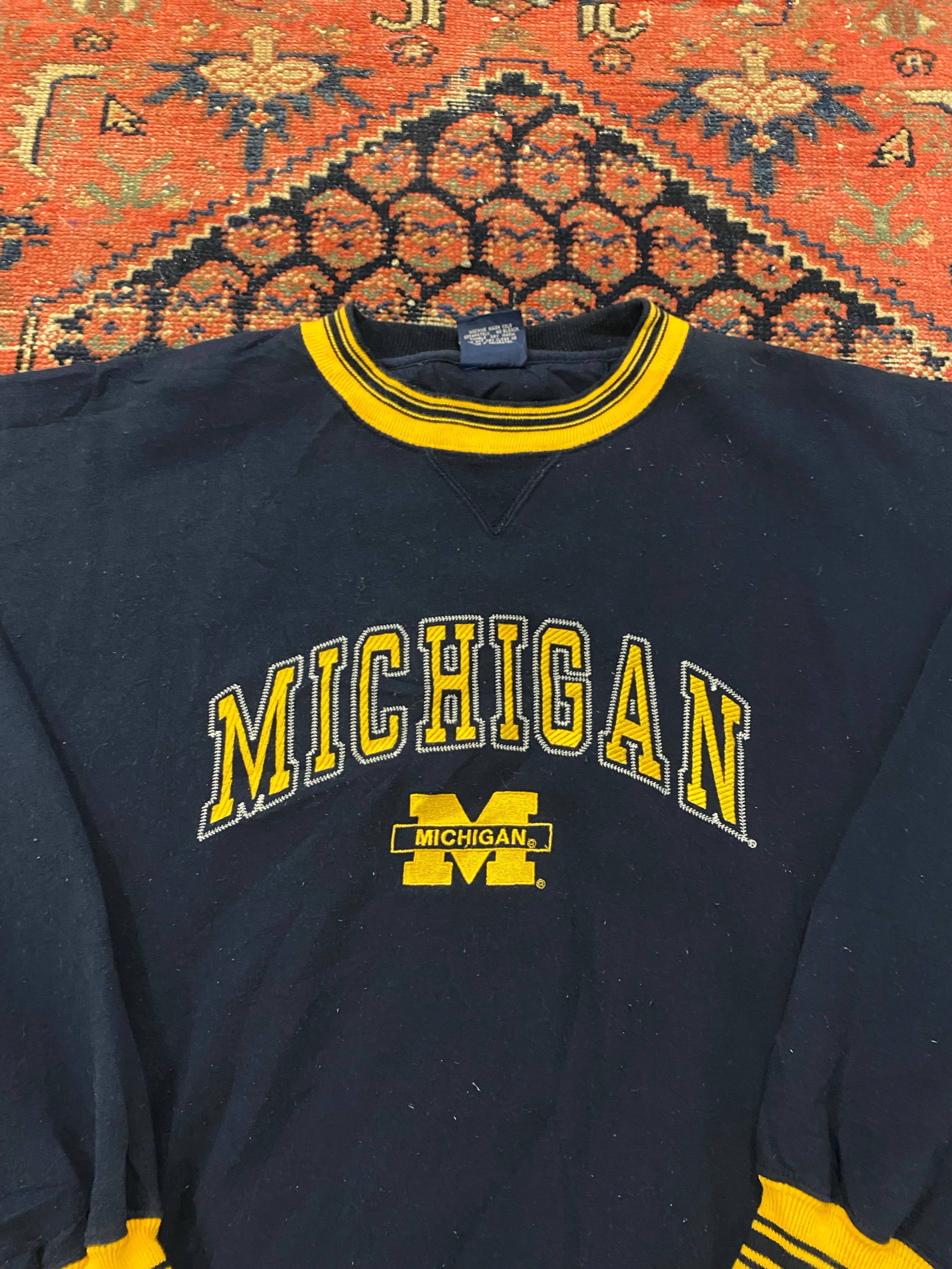 Vintage Embroidered Michigan Crewneck - M/L