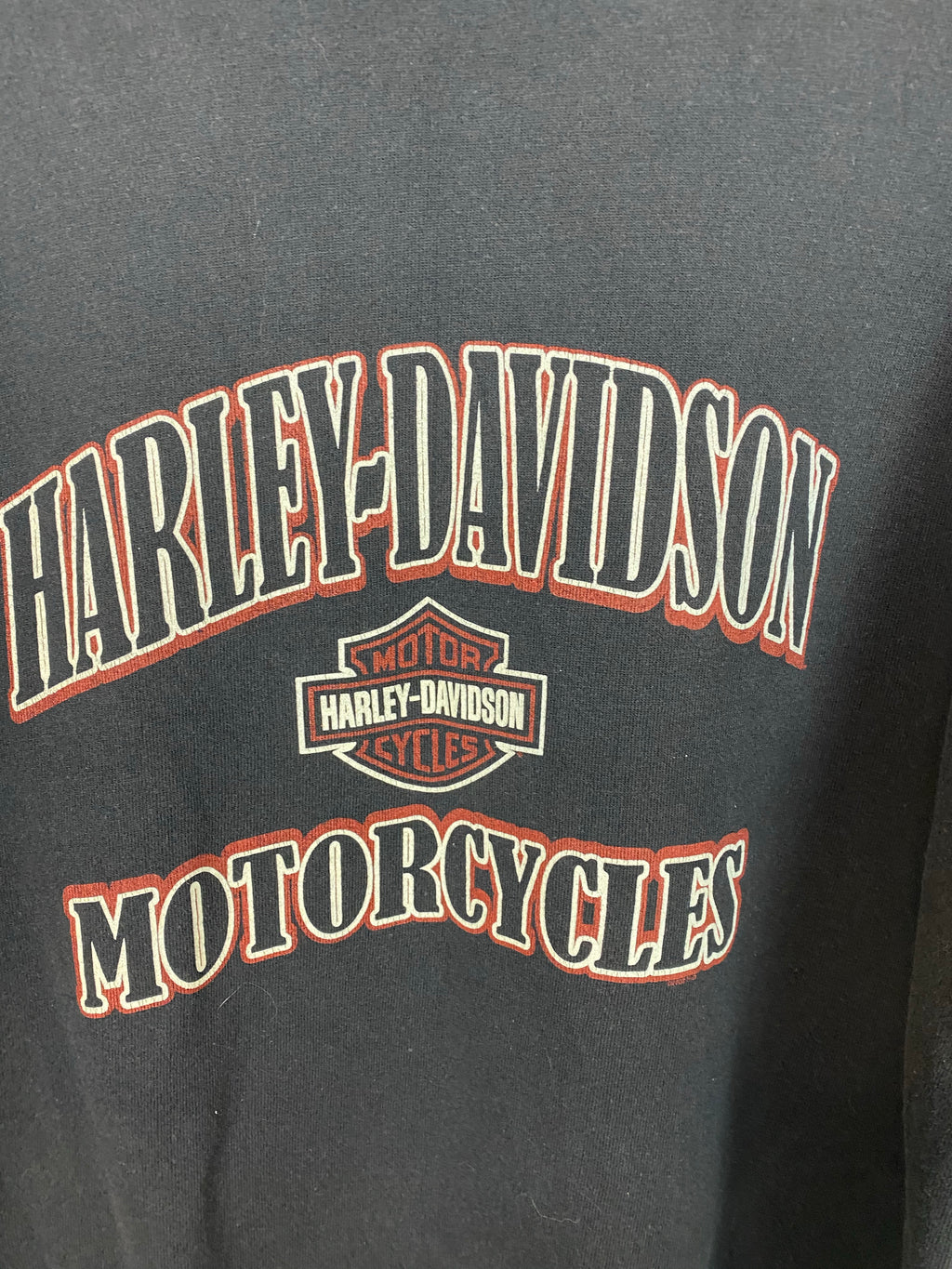 90s Front And Back Harley Davidson Crewneck - XL