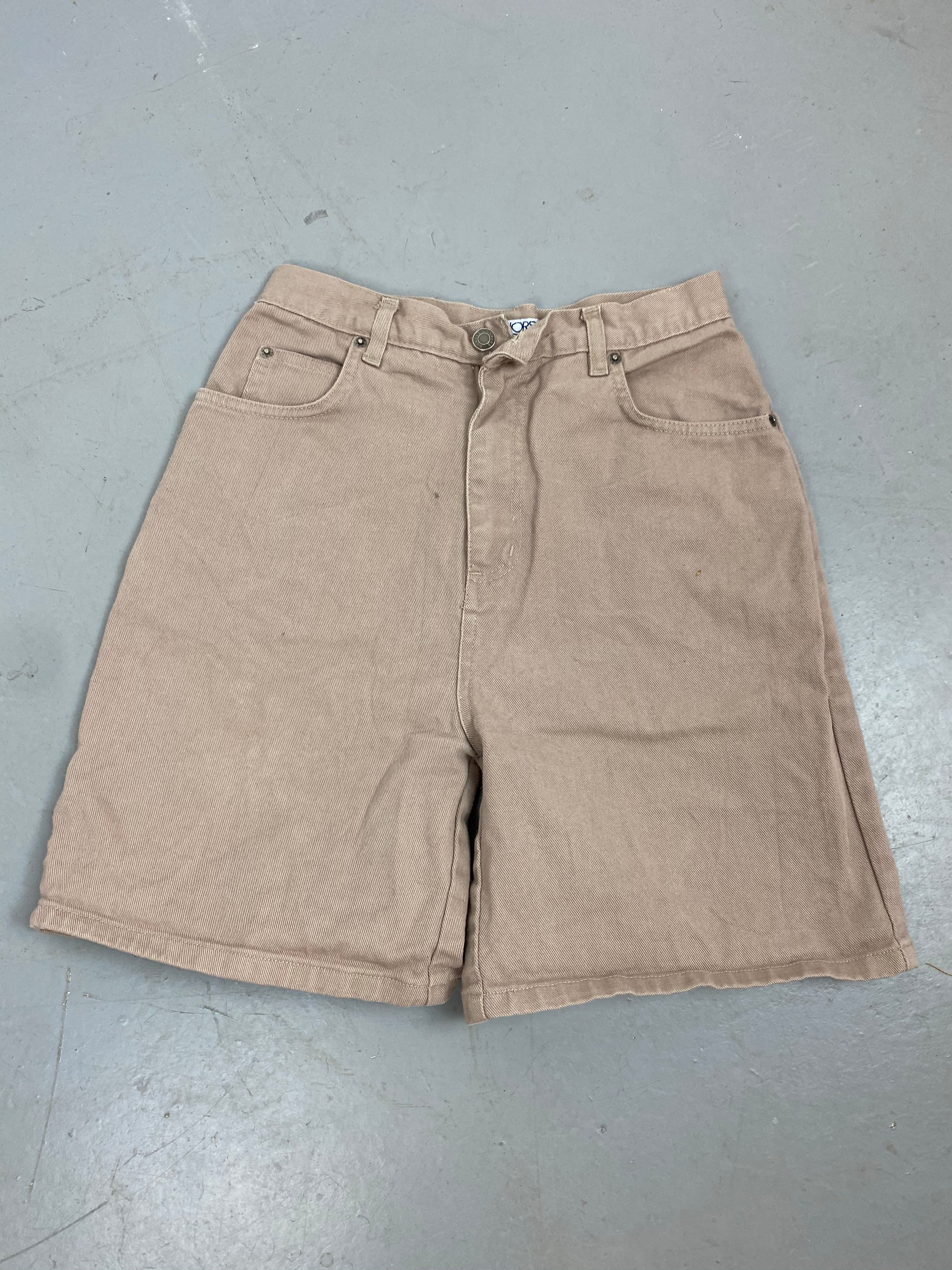 Vintage light brown high waisted shorts