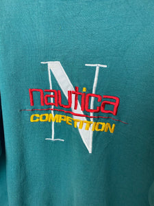 Vintage Embroidered Nautica Competition Crewneck - L