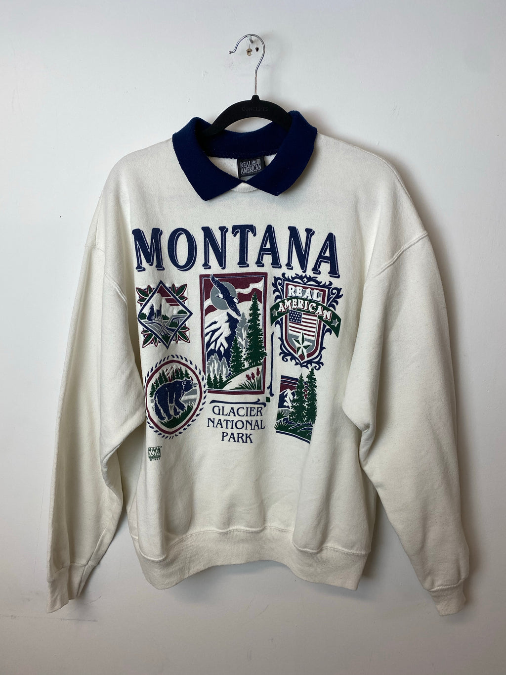 Vintage Montana Collared Crewneck - M