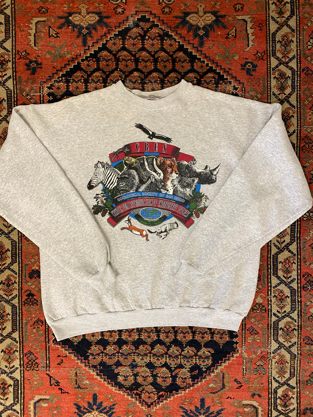 Vintage Front And Back ZooLogical Crewneck - L