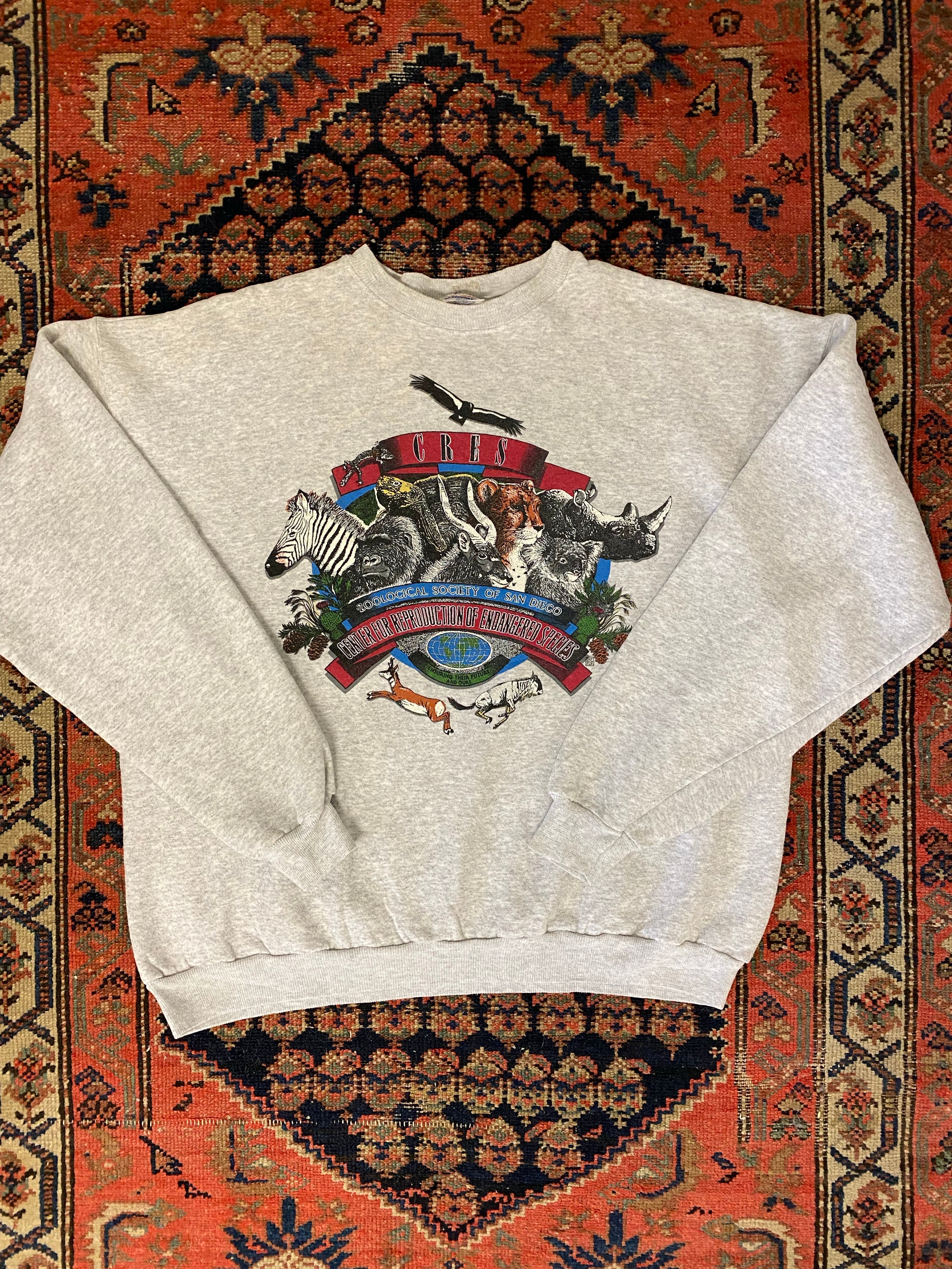 Vintage Front And Back ZooLogical Crewneck - L