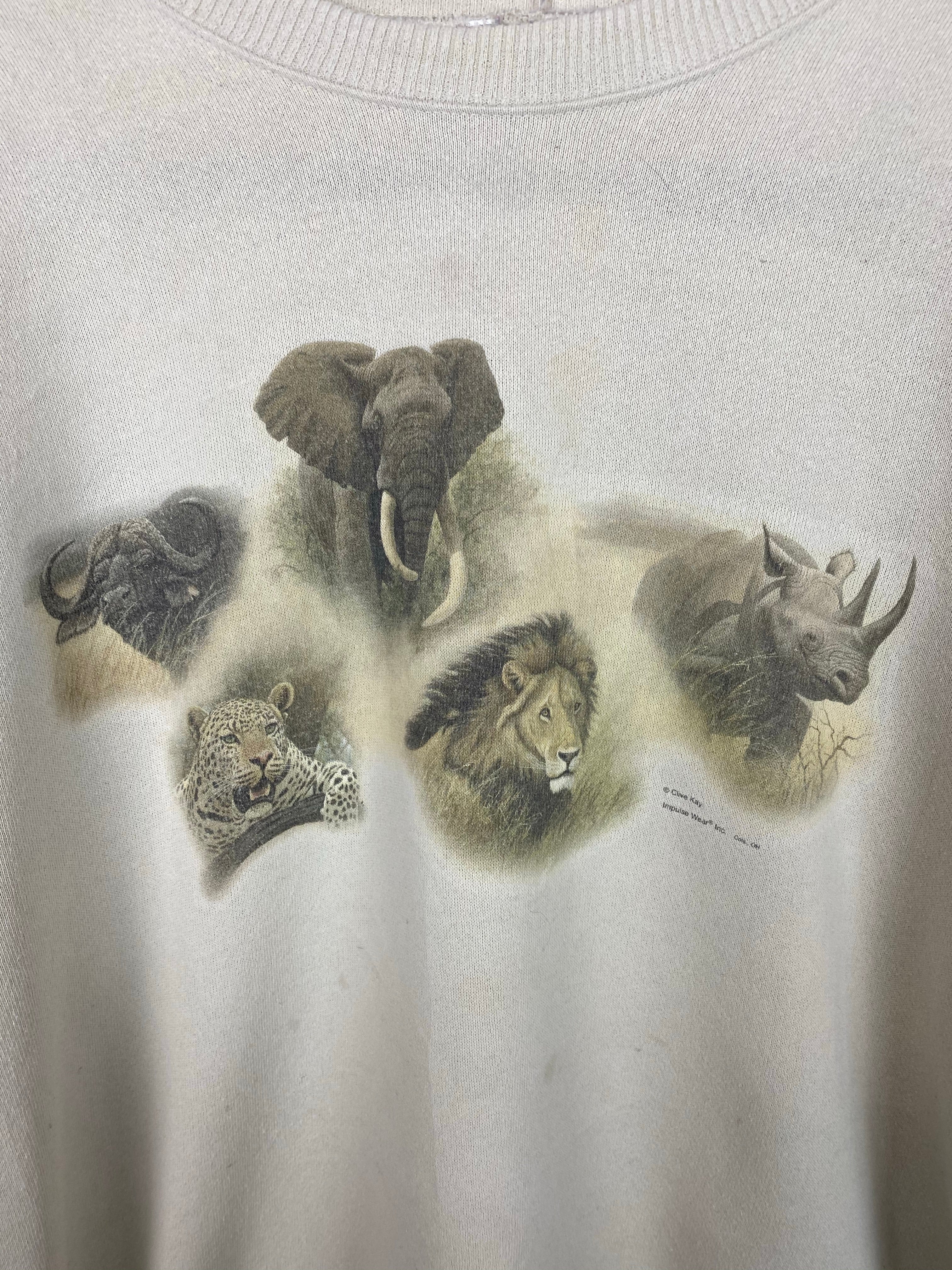 90s Safari crewneck - M