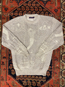 Vintage Knit Golf Sweater - M