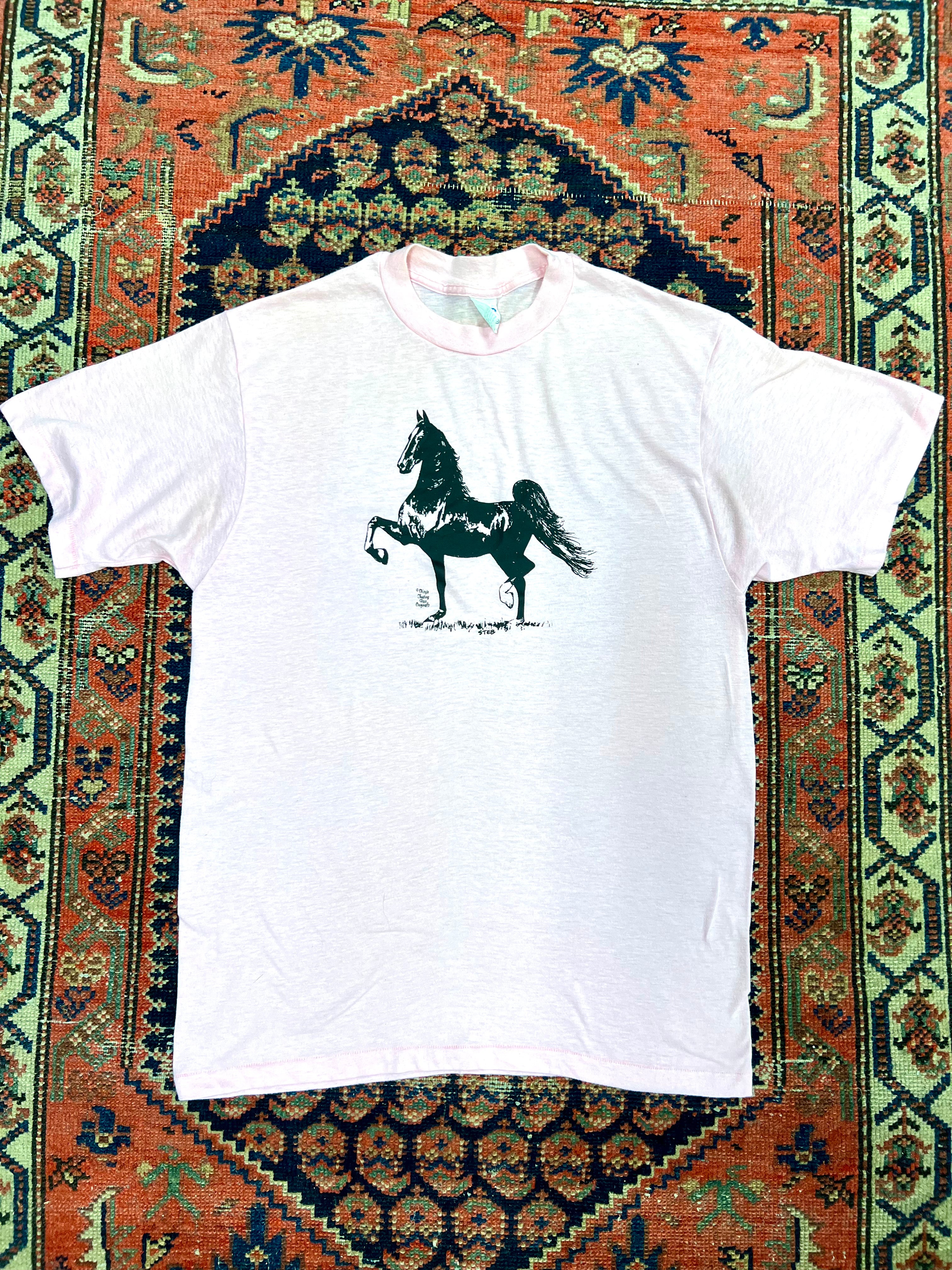 VINTAGE HORSE T SHIRT - LARGE
