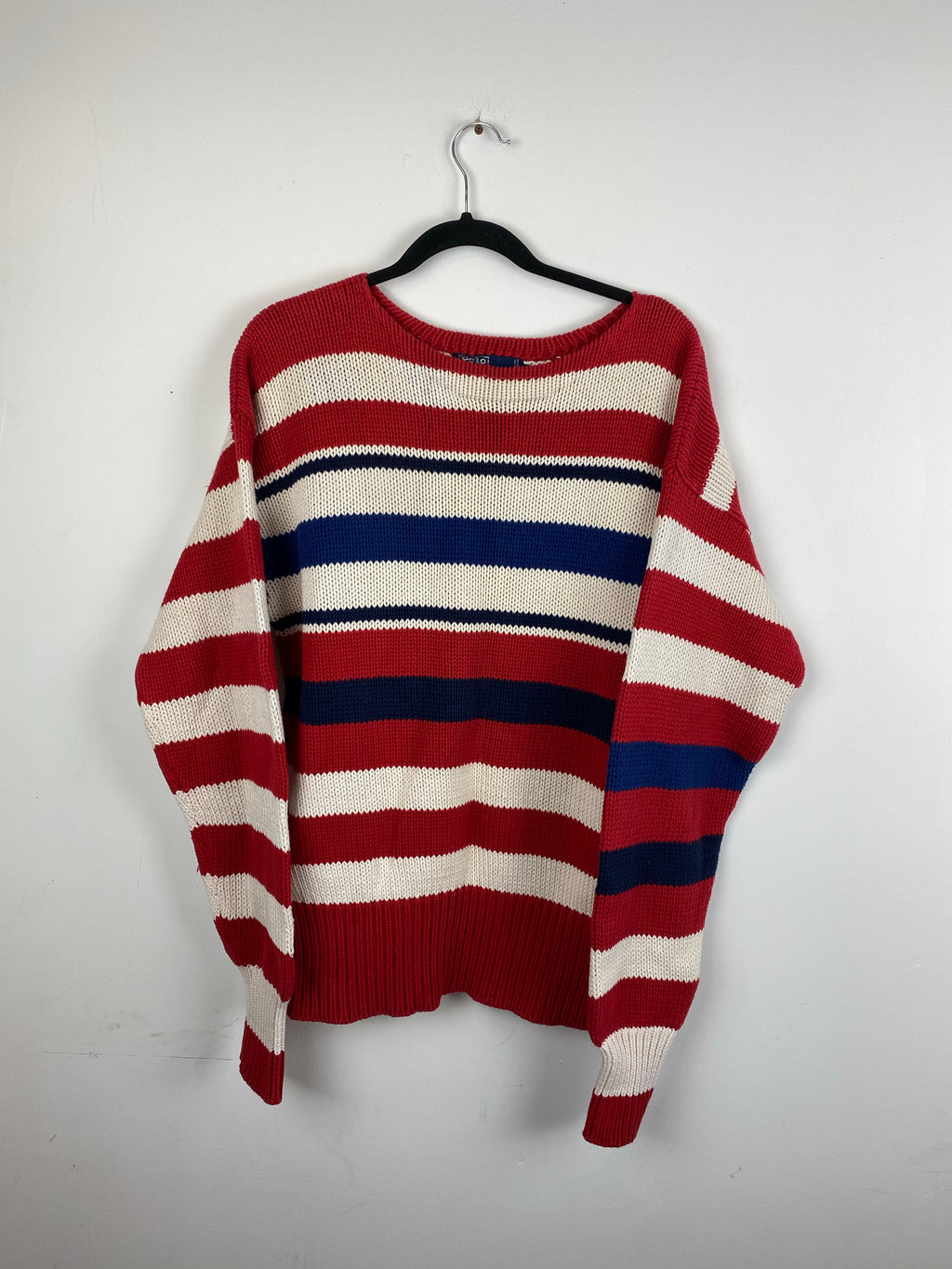 90s striped Polo knit