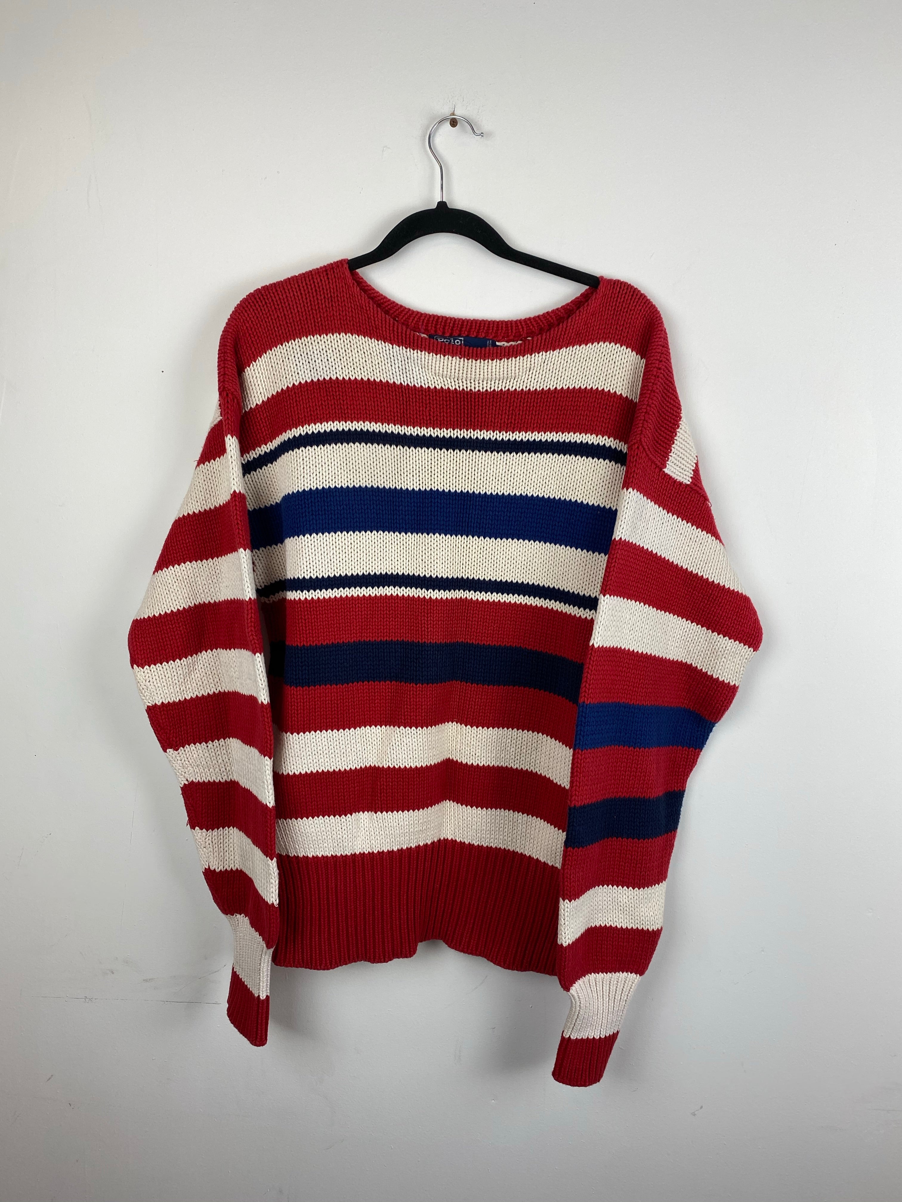90s striped Polo knit