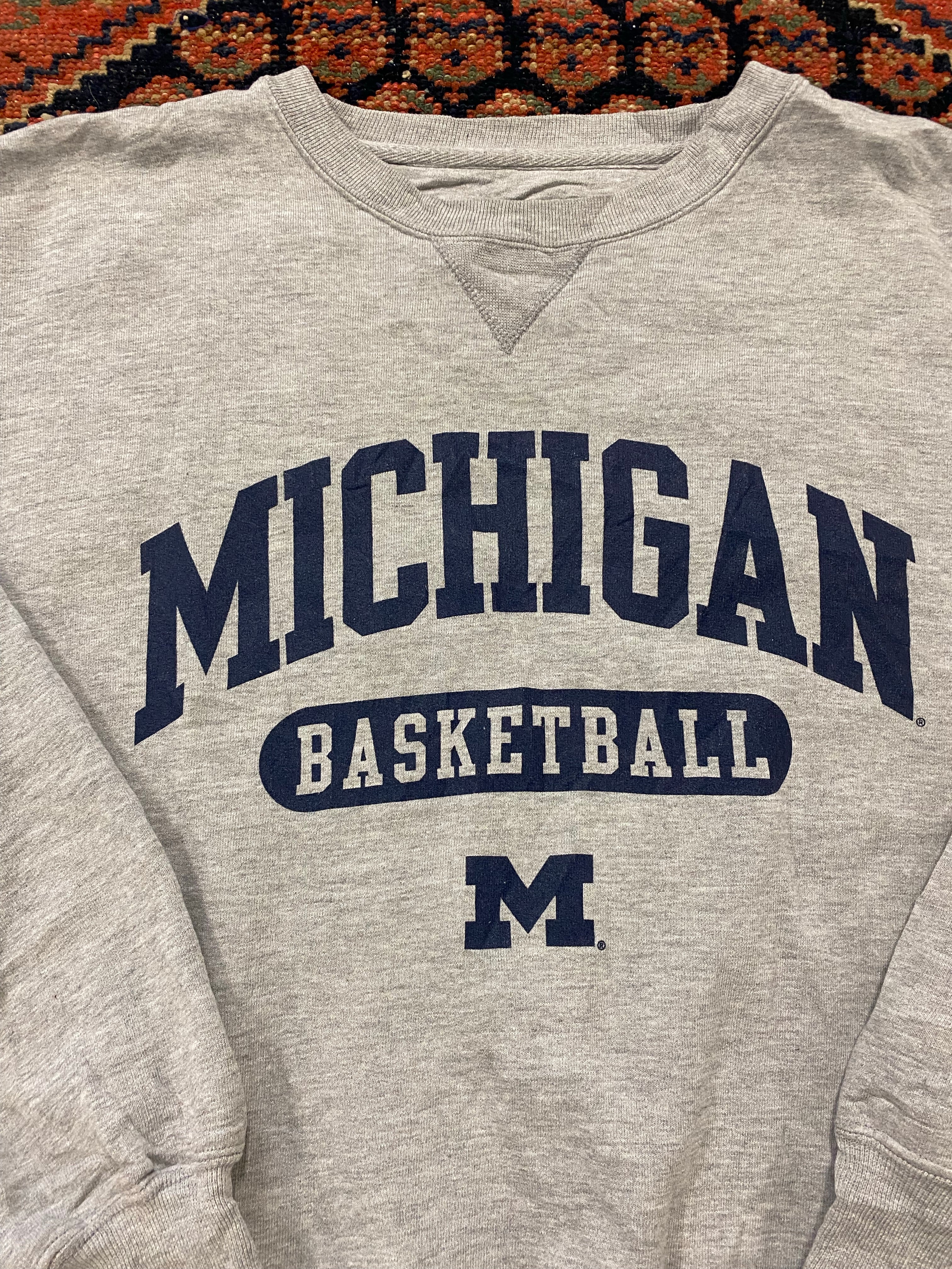90s Michigan Basketball Crewneck - L
