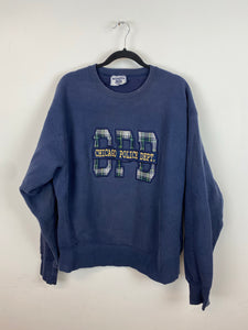 Embroidered Chicago Police Department crewneck - M
