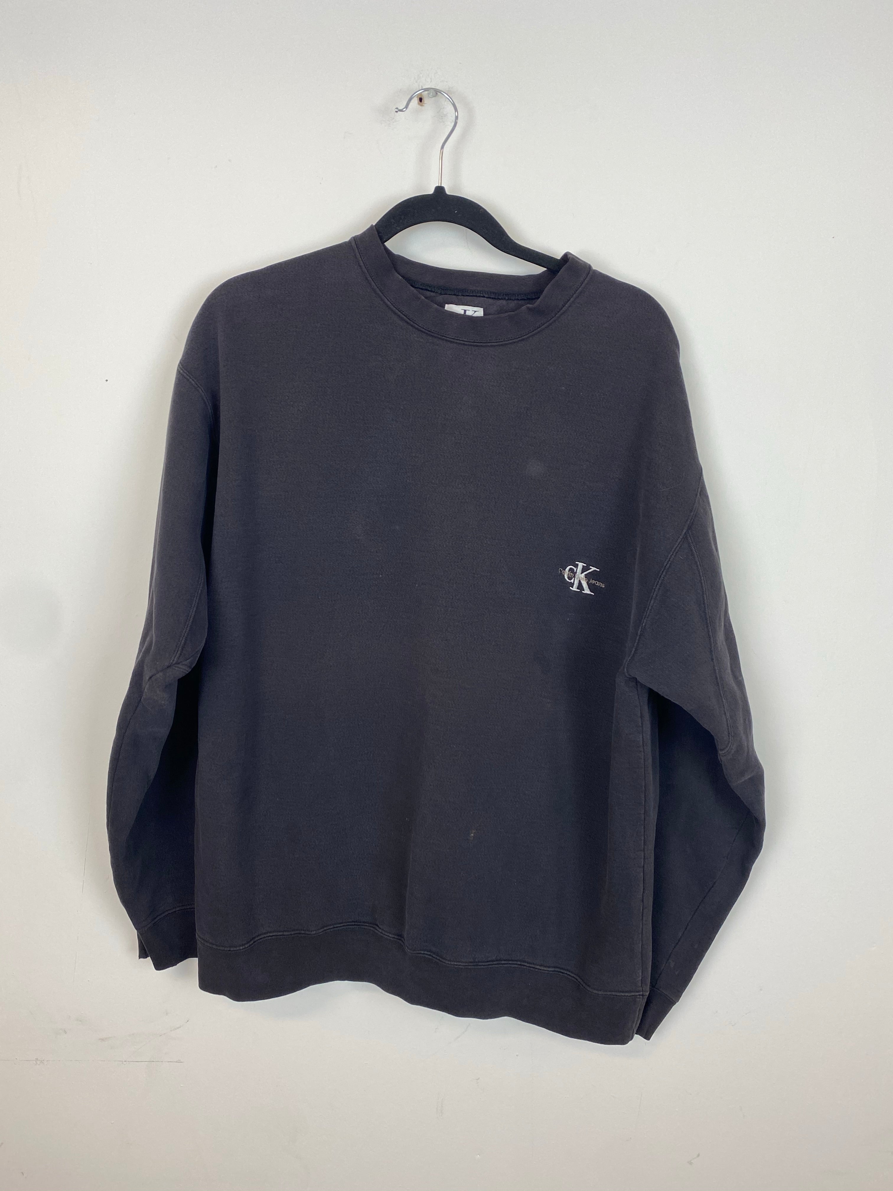 90s embroidered Calvin Klein crewneck - S/M