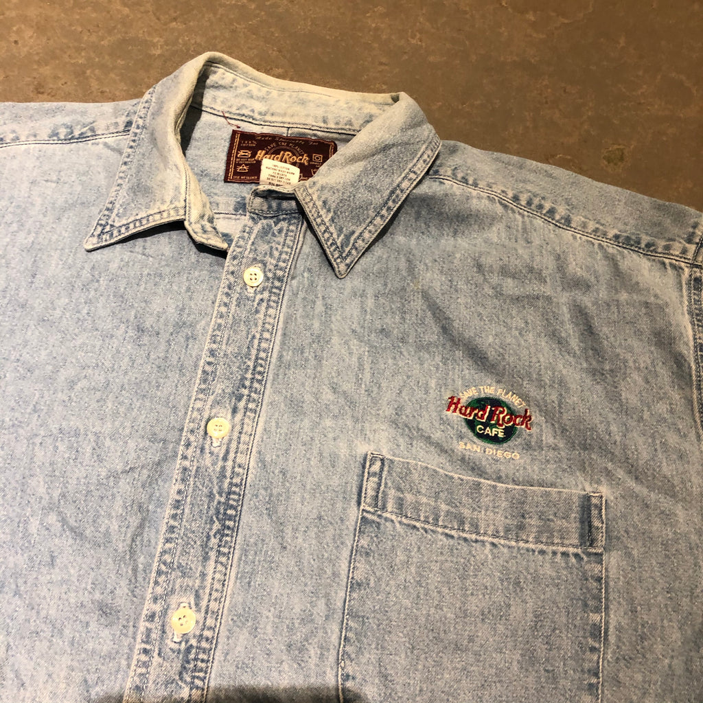 Hardrock Cafe Denim Button Up