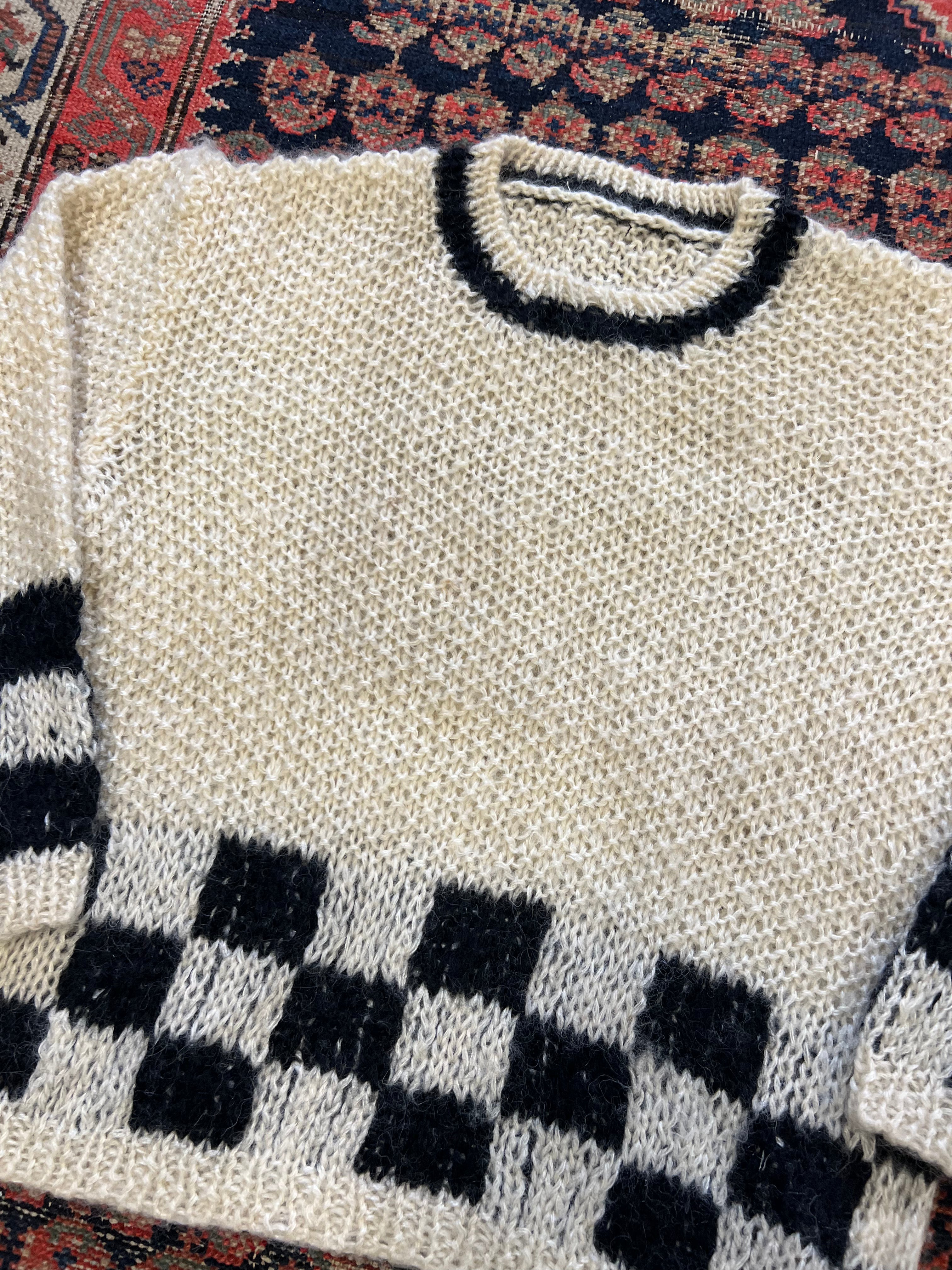 VINTAGE KNIT SWEATER - WMNS/S