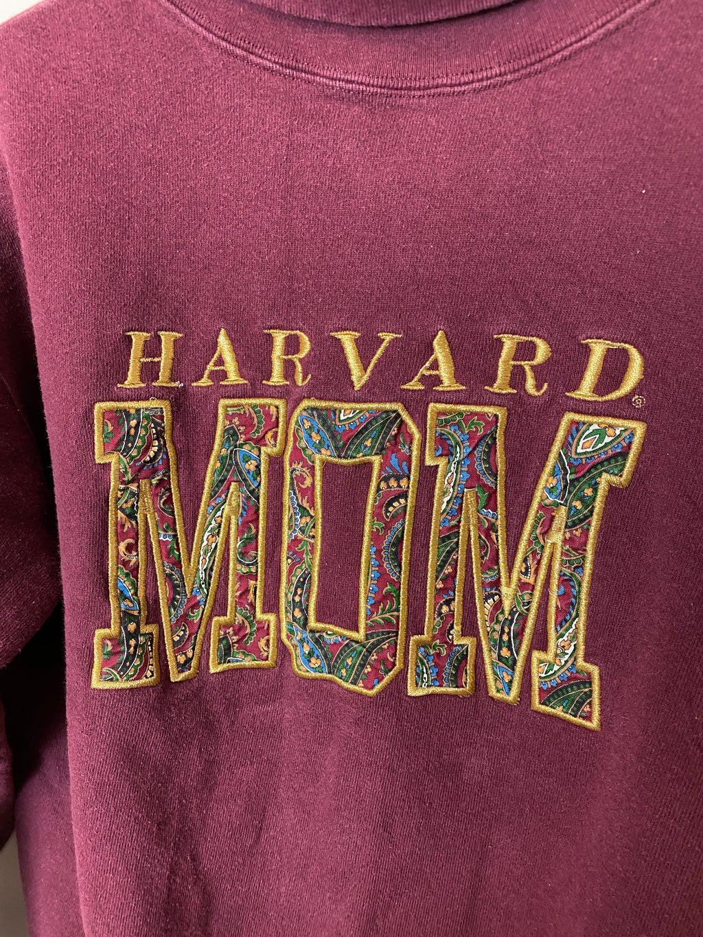 Vintage Harvard Mom Turtleneck Crewneck - XS