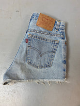 Load image into Gallery viewer, 90s High Waisted Levi’s Frayed Denim Shorts - 30in