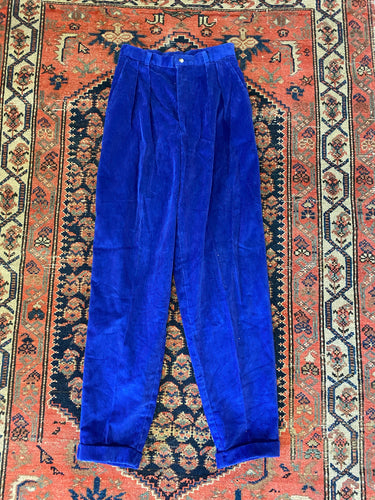 Vintage High Waisted Corduroy Pants - 24in