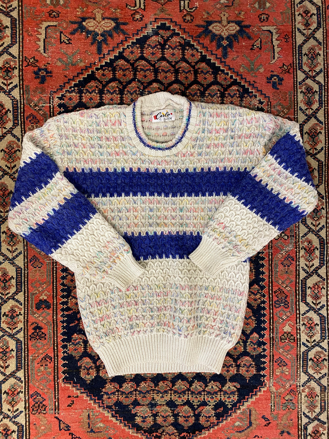 Vintage Striped Knit - L